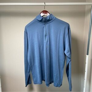 Smartwool Blue Quarter-Zip Shirt